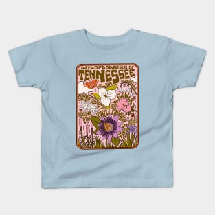 Tennessee Wildflowers Kids T-Shirt